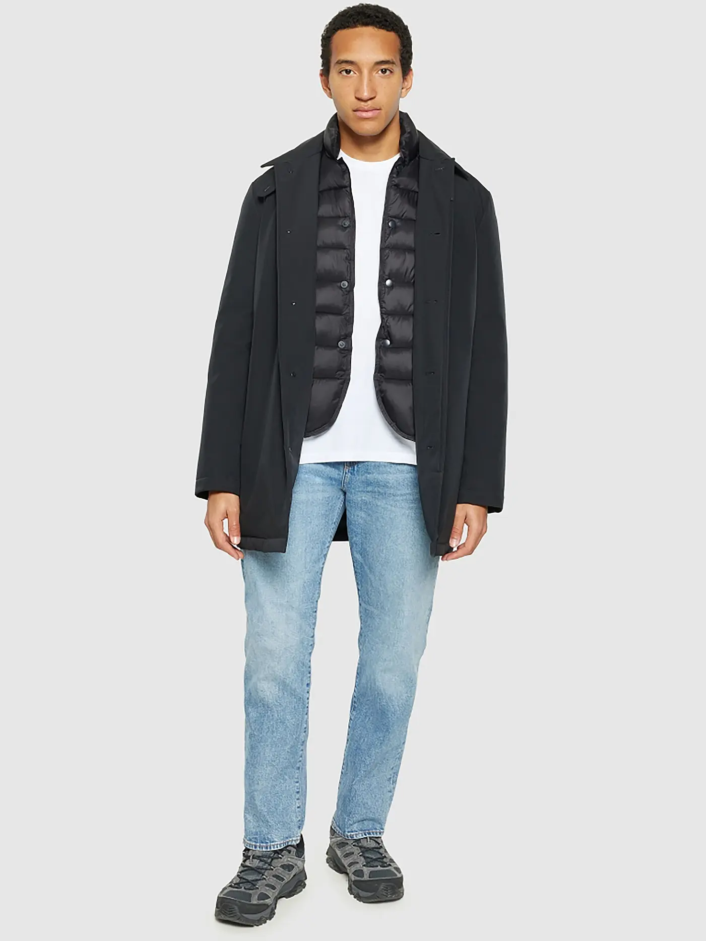 KNOWLEDGE COTTON APPAREL | Mantel CLIMATE SHELL | schwarz